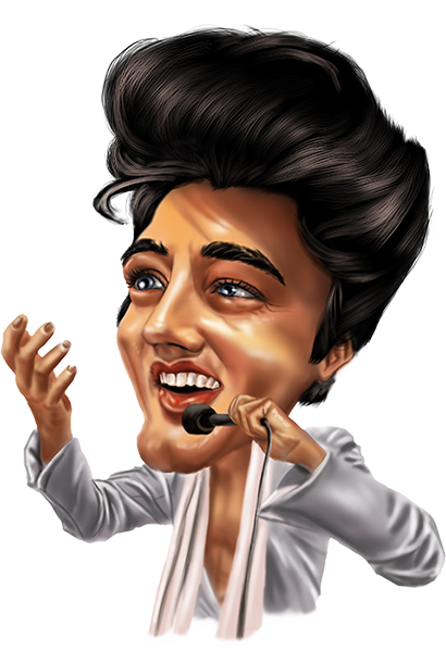 Elvis-caricature